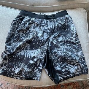 lululemon athletica Black and Gray Athletic Shorts